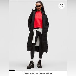 Women’s lululemon stretchseal sleet street 600 down fill long jacket Brand